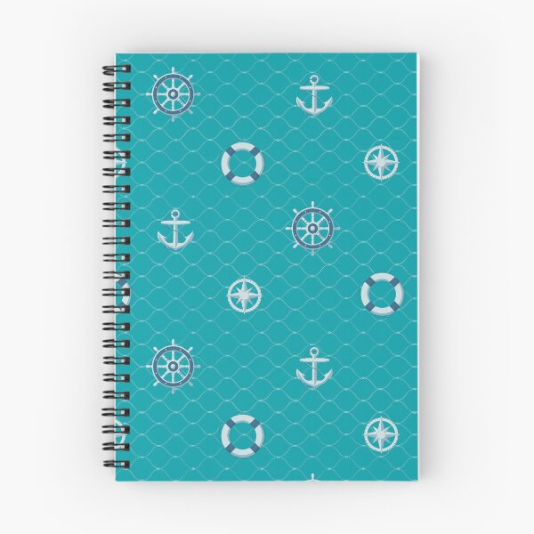 Item preview, Nautical Pattern on Teal designed and sold by Bluematerials.