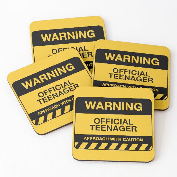 Item preview, Warning Official Teenager designed and sold by gnsdesign.