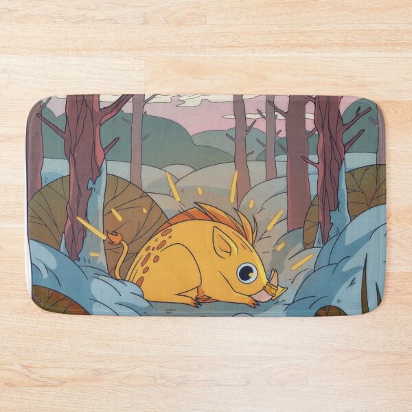 Golden pig Bath Mat