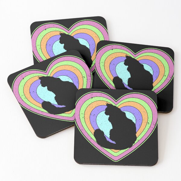 Item preview, Valentine’s Day Cat Vintage Retro Heart designed and sold by AnimalsSpace.