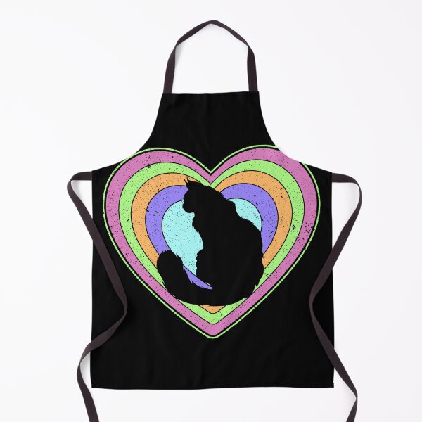 Item preview, Valentine’s Day Cat Vintage Retro Heart designed and sold by AnimalsSpace.