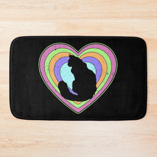 Item preview, Valentine’s Day Cat Vintage Retro Heart designed and sold by AnimalsSpace.