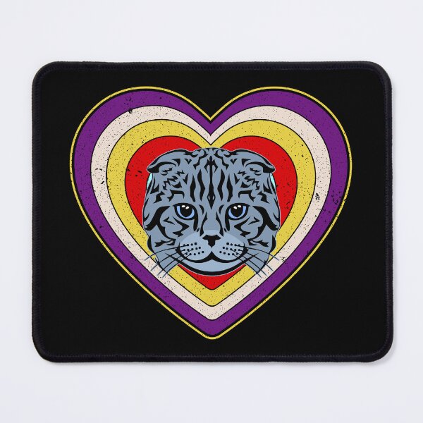 Item preview, Valentine’s Day Cat Vintage Retro Heart designed and sold by AnimalsSpace.