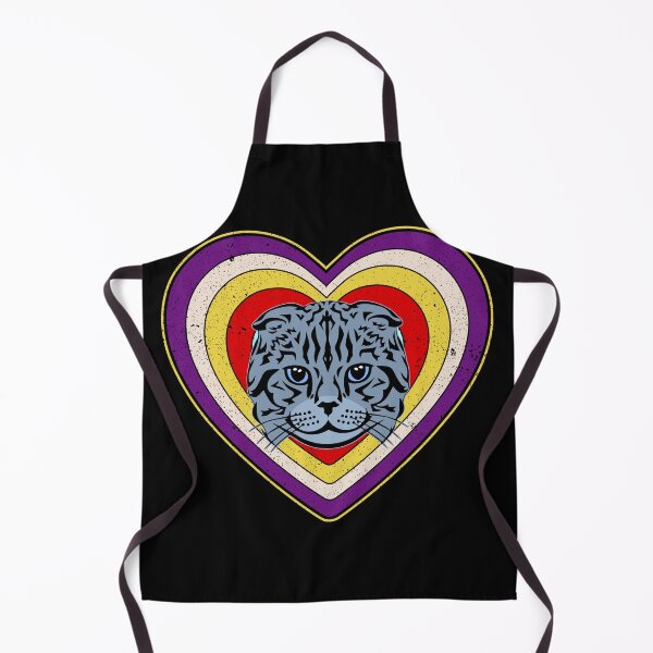 Item preview, Valentine’s Day Cat Vintage Retro Heart designed and sold by AnimalsSpace.