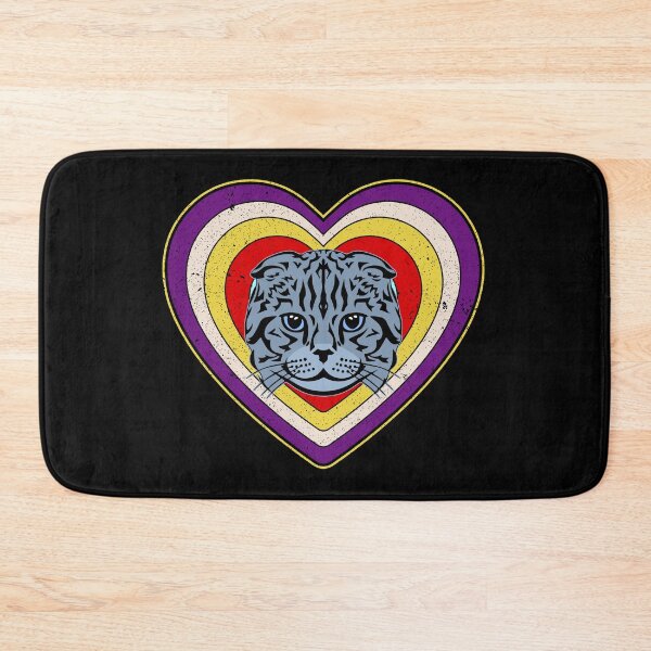 Item preview, Valentine’s Day Cat Vintage Retro Heart designed and sold by AnimalsSpace.