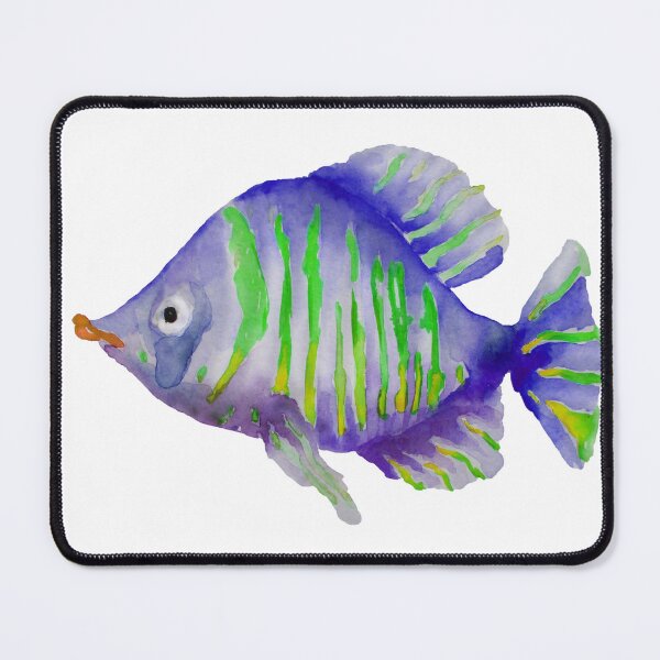 Item preview, Discus fish watercolor designed and sold by VittaArtDream.