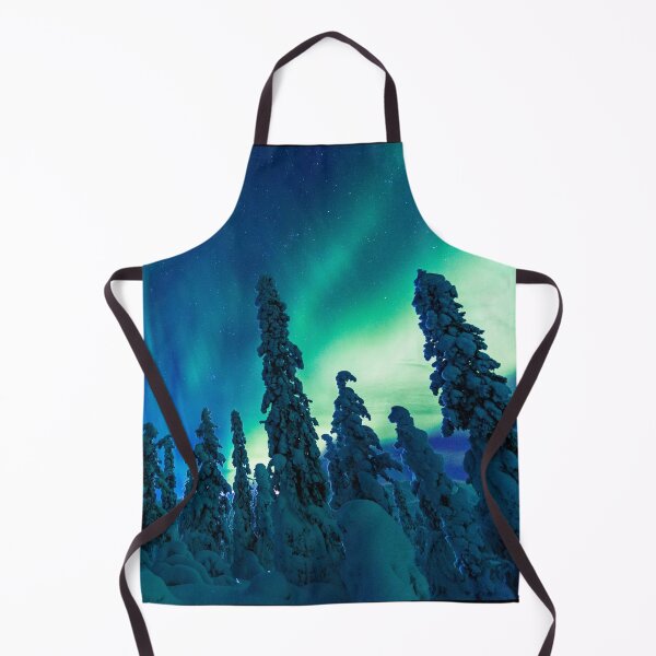 Item preview, BEAUTIFUL BLUE NORTHERN LIGHTS OVER THE TREES designed and sold by MJ96-PRO.