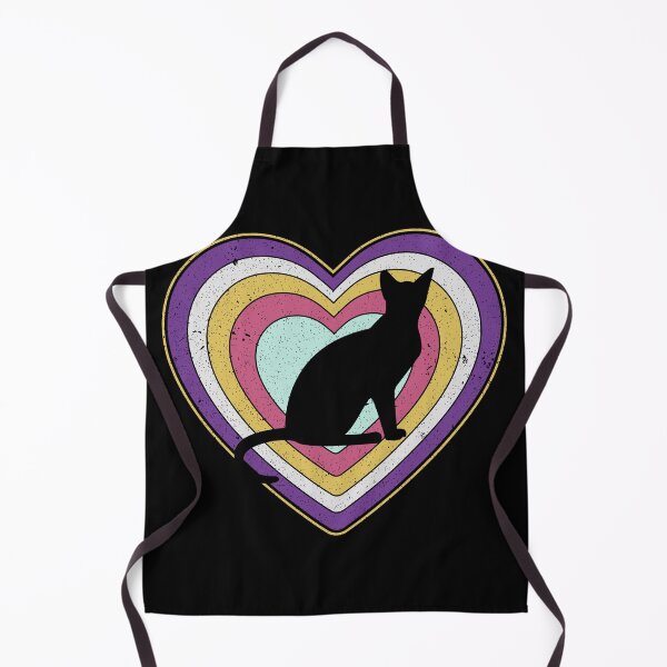 Item preview, Valentine’s Day Cat Vintage Retro Heart designed and sold by AnimalsSpace.