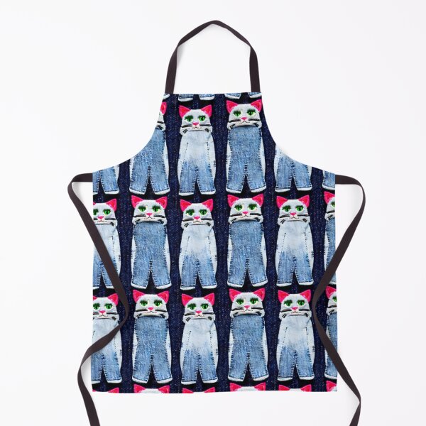Item preview, Cats in double denim, cats lovers gifts designed and sold by KoroCincoCats.