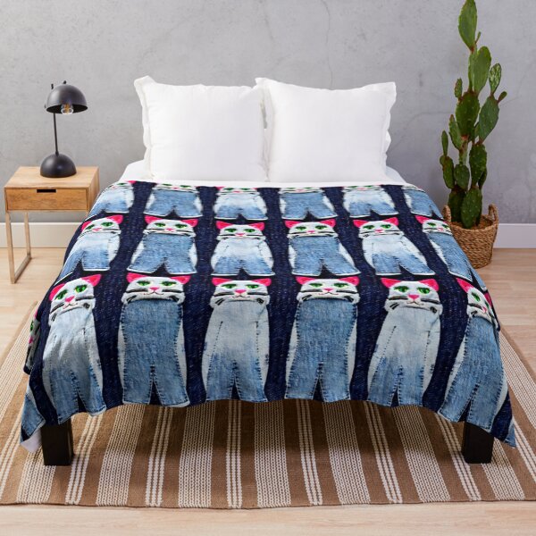 Item preview, Cats in double denim, cats lovers gifts  designed and sold by KoroCincoCats.