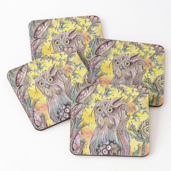 Item preview, Alien nature and the owl designed and sold by Robcreaturee.