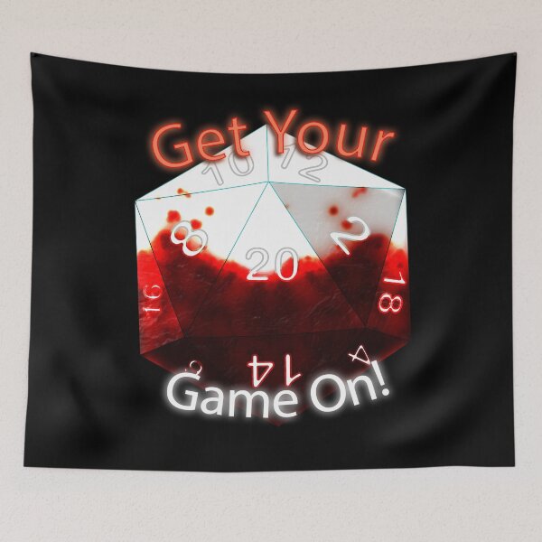 Item preview, Get Your Game On! Bloody D20 designed and sold by NicholiCosplay.