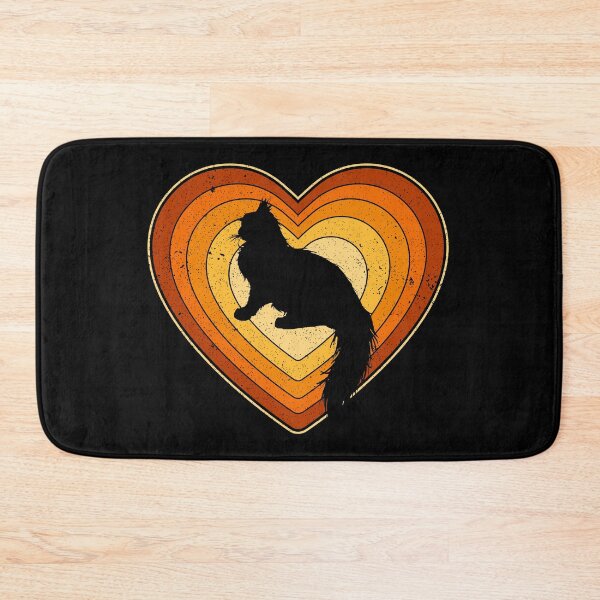 Item preview, Valentine’s Day Cat Vintage Retro Heart designed and sold by AnimalsSpace.