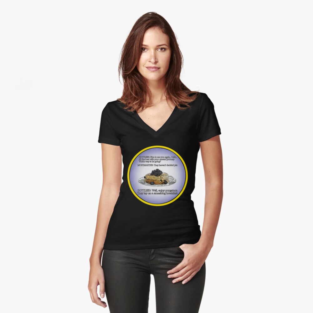 Item preview, Fitted V-Neck T-Shirt designed and sold by Ctrl-ART-Del.