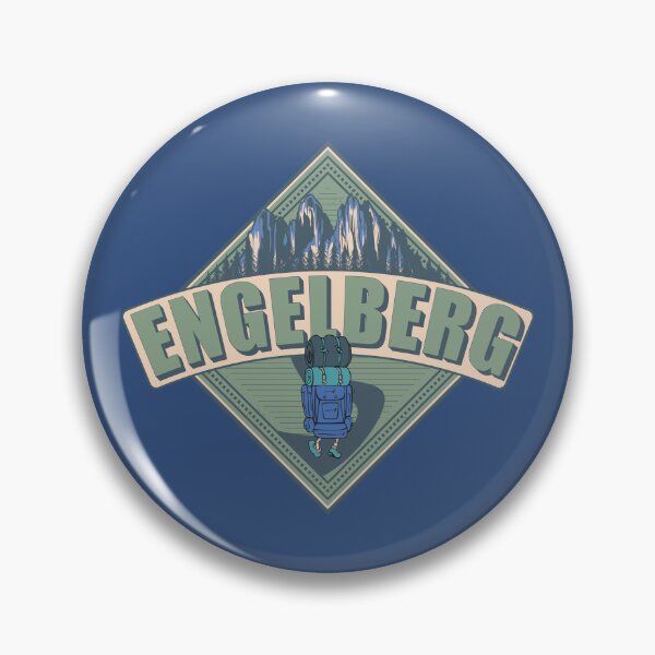 Item preview, Engelberg Switzerland Vintage Backpack Hiking Design designed and sold by CynthiaGraphics.