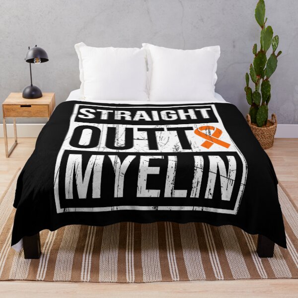 Item preview, Multiple Sclerosis Quotes | Straight Outta Myelin | Distressed MS designed and sold by AMINE  ★★★★★.