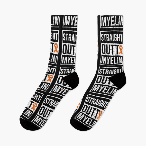 Item preview, Multiple Sclerosis Quotes | Straight Outta Myelin | Distressed MS designed and sold by AMINE  ★★★★★.
