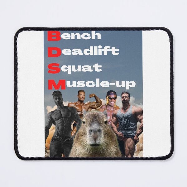 Item preview, Bench, Deadlift, Squat, Muscle-up designed and sold by joshemf.