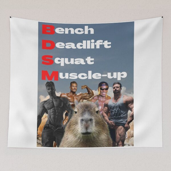 Item preview, Bench, Deadlift, Squat, Muscle-up designed and sold by joshemf.