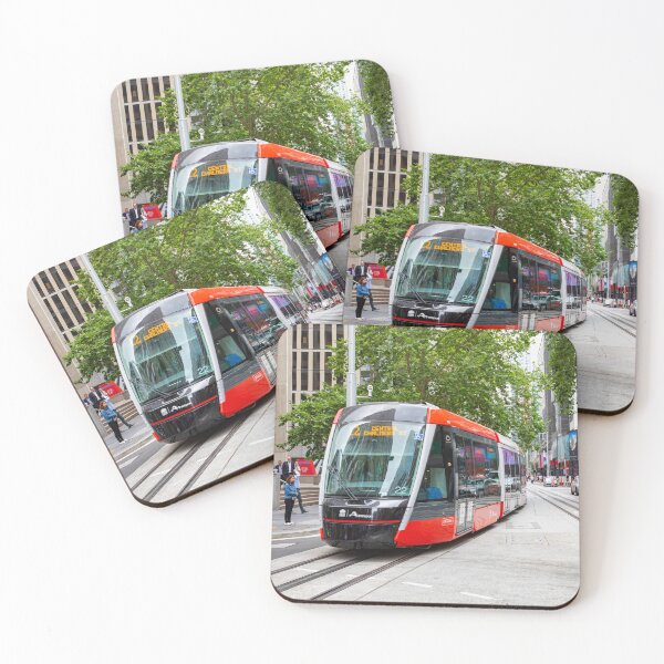 Item preview, Sydney CBD Light Rail train George street designed and sold by Martin Berry Photography.
