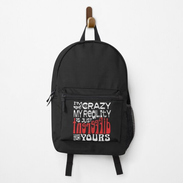 Item preview, Alice's Adventures in Wonderland Cheshire cat's quote: I'm not crazy my reality is just different than yours, Black designed and sold by zicutza.
