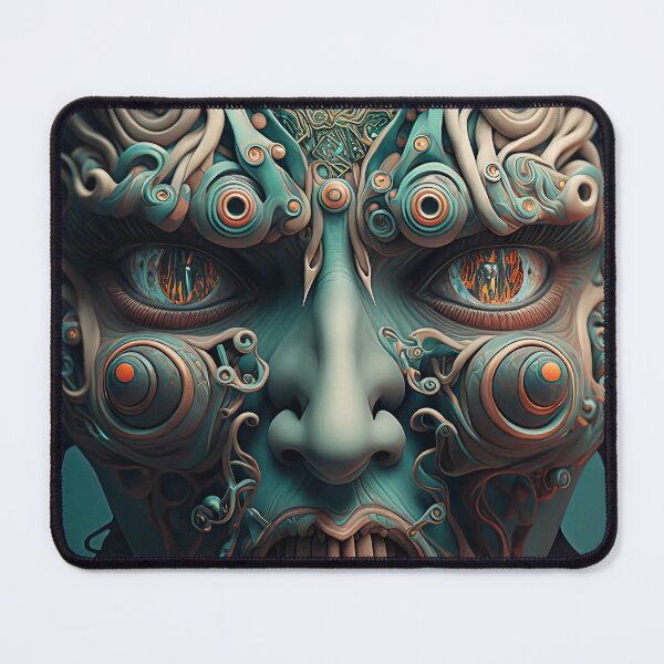 Item preview, Weird funny female creature, face portrait designed and sold by mrlongfield.