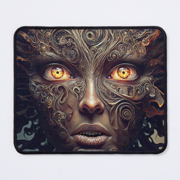 Item preview, Weird funny female fantasy creature, face portrait designed and sold by mrlongfield.