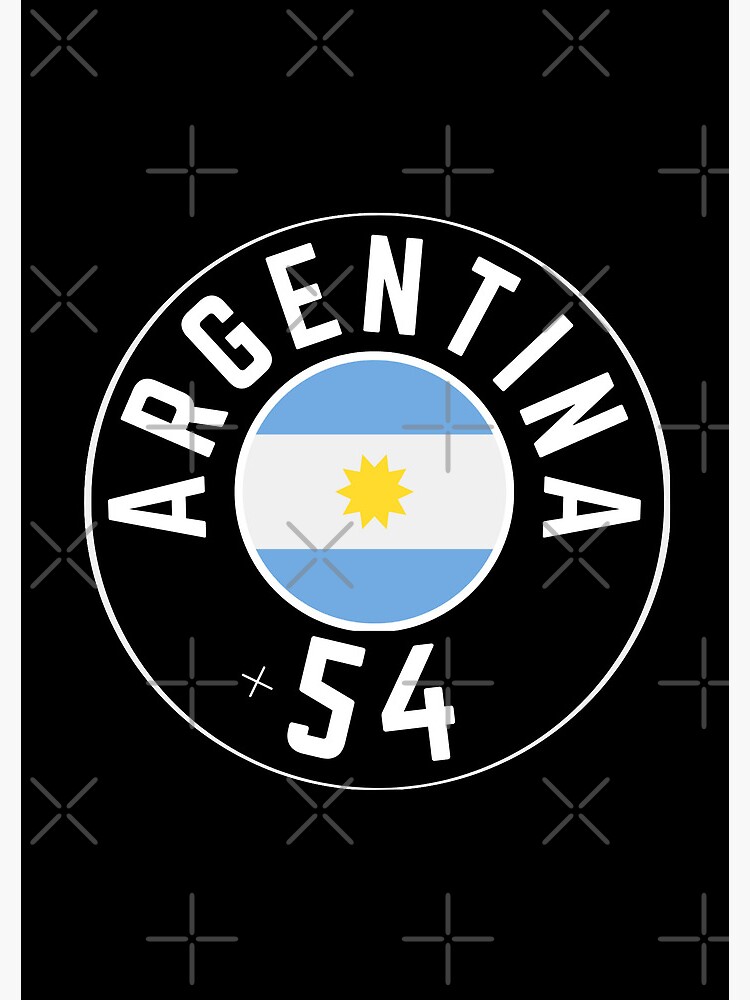 ARGENTINA country code +54 badge&quot; Journal for Sale by LeddsoDello 