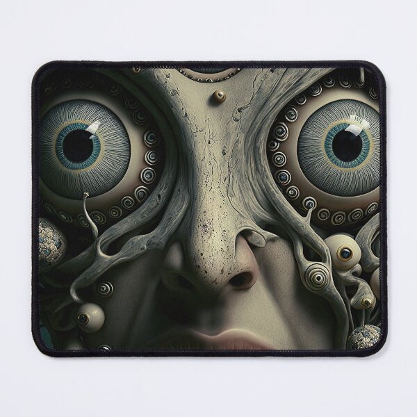 Item preview, Weird funny female creature, face portrait designed and sold by mrlongfield.