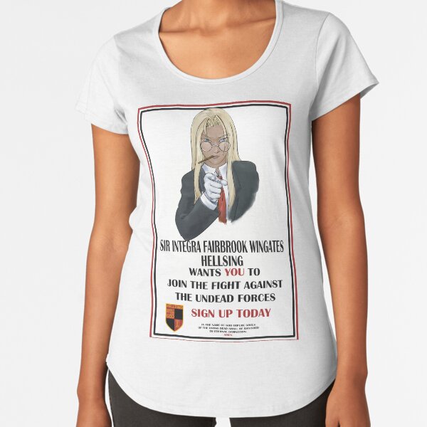 Hellsing Wants You Premium Scoop T-Shirt