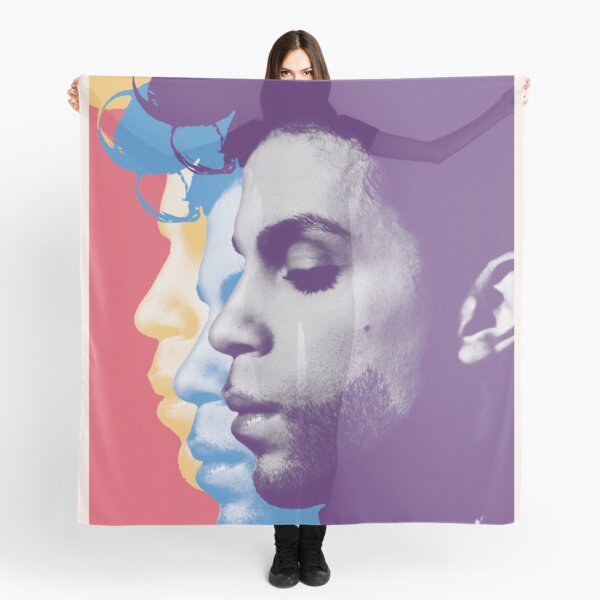 Rainbow Color Prince Portrait Scarf
