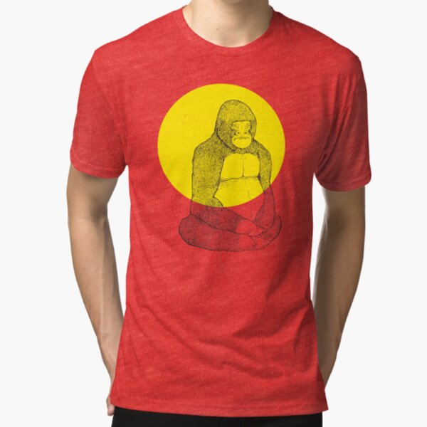 Gorilla Meditation Tri-blend T-Shirt