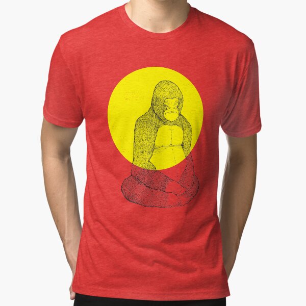 Gorilla Meditation Tri-blend T-Shirt