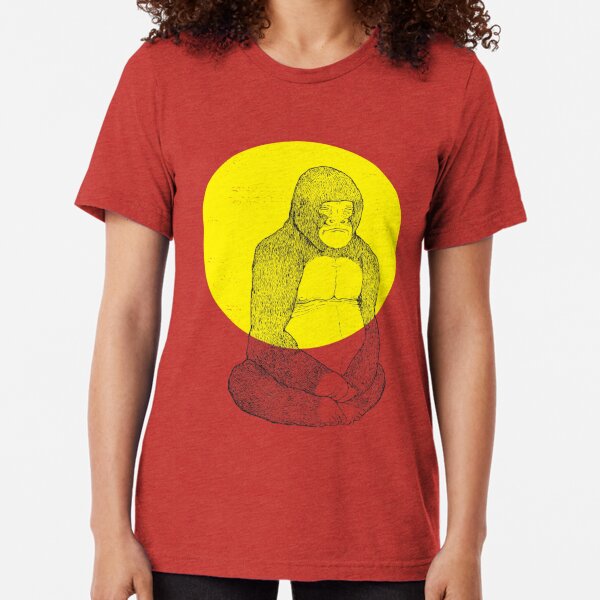 Gorilla Meditation Tri-blend T-Shirt