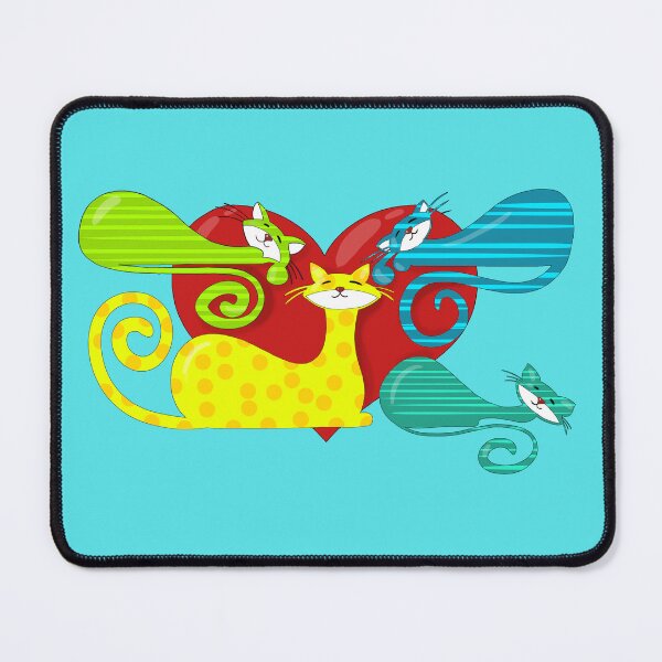 Item preview, loving colorful cats design designed and sold by Lazut.