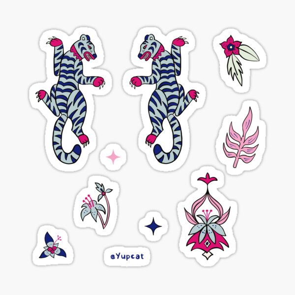 Tiger STICKER SET Sticker