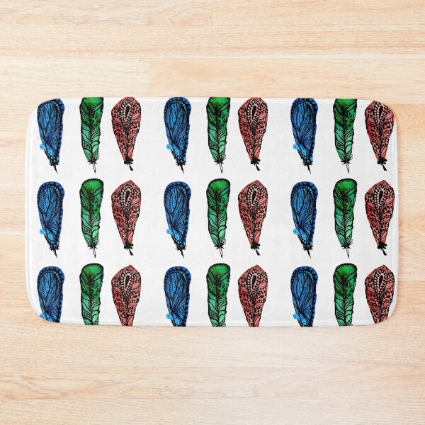 Item preview, Energy Blue Green And RedFeathers designed and sold by missmann.