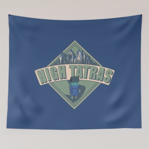 Item preview, High Tatras Slovakia Vintage Backpack Hiking Design designed and sold by CynthiaGraphics.