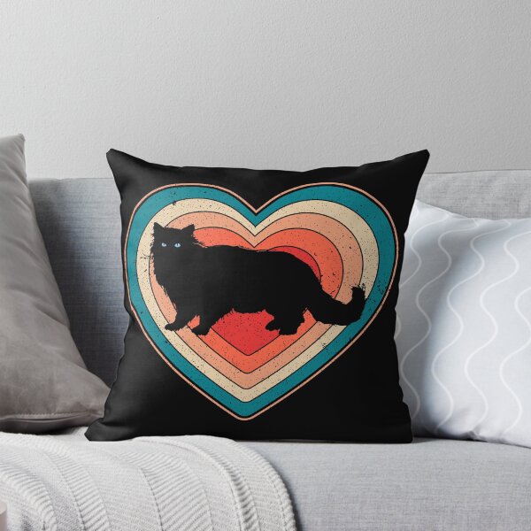 Item preview, Valentine’s Day Cat Vintage Retro Heart designed and sold by AnimalsSpace.