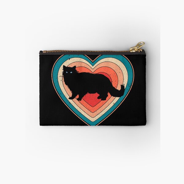 Item preview, Valentine’s Day Cat Vintage Retro Heart designed and sold by AnimalsSpace.