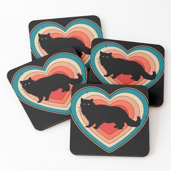 Item preview, Valentine’s Day Cat Vintage Retro Heart designed and sold by AnimalsSpace.