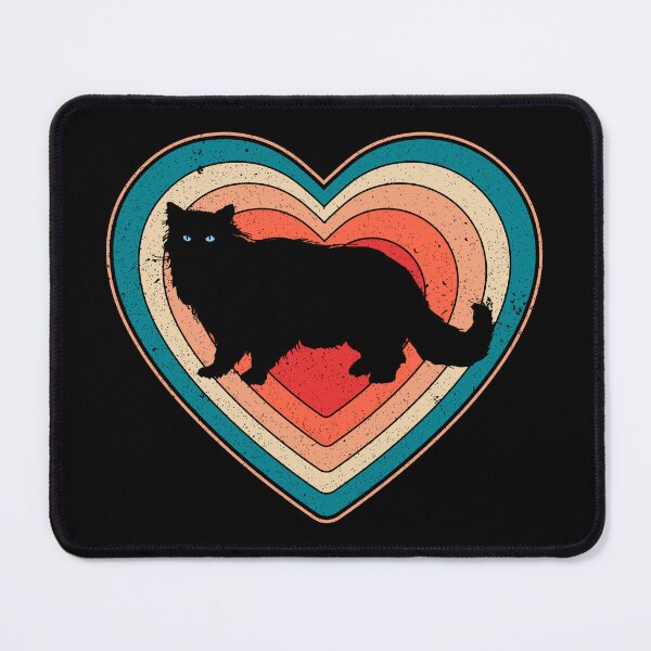 Item preview, Valentine’s Day Cat Vintage Retro Heart designed and sold by AnimalsSpace.