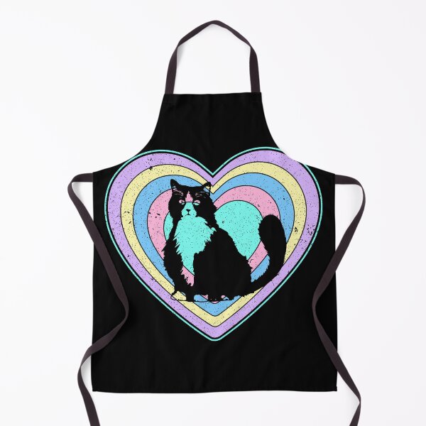 Item preview, Valentine’s Day Cat Vintage Retro Heart designed and sold by AnimalsSpace.