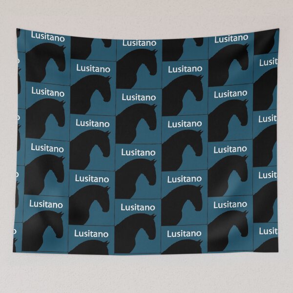 Item preview, Black Baroque Lusitano Horse Noble Head Logo  designed and sold by DappleDesign.