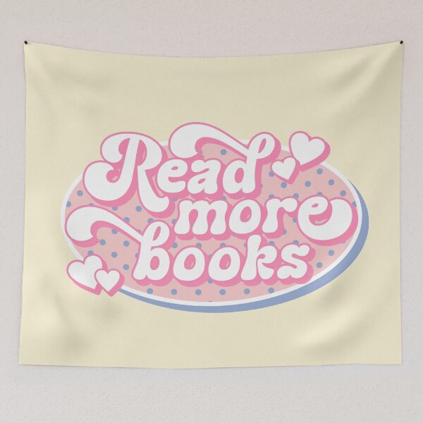 Item preview, Read More Books - Books Lover Retro Preppy Pastel Typography designed and sold by Cawaiico.