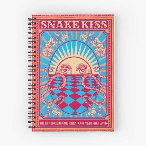 Item preview, psychedelic poster with sun and snakes in retro style, tarot cards, t-shirt print, tapestry designed and sold by ShamanskaKate.