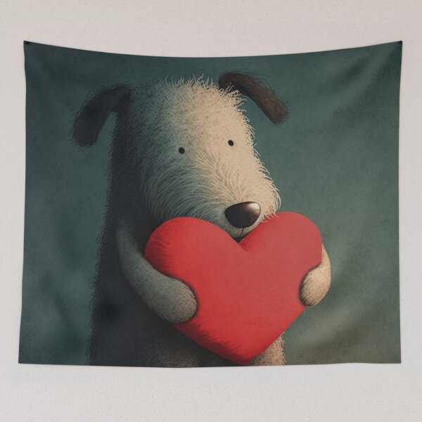 Item preview, Valentine's Day dog designed and sold by NattyCorvus.