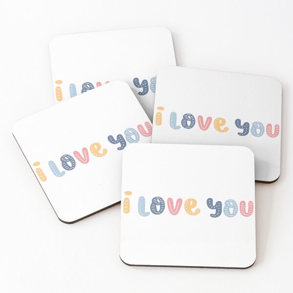 Aperçu de l'œuvre Sticker I love you Colorfull Saint Valentin hydro stickers créée et vendue par Findmeifyoucan.