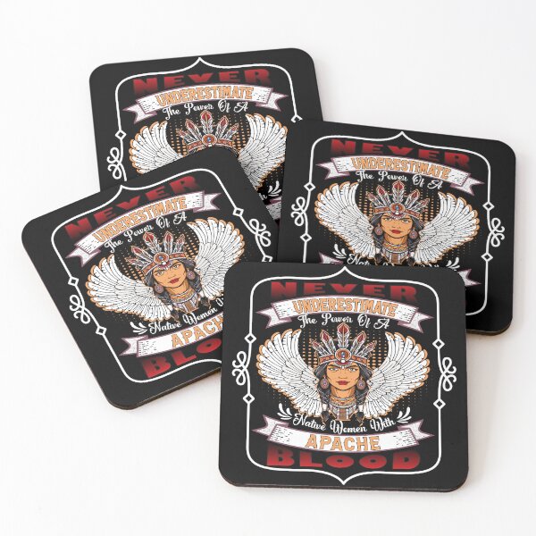 Item preview, Never Underestimate The Power Of A Native Woman With Apache Blood  designed and sold by mixedshop.