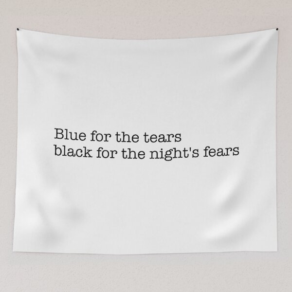 Item preview, Blue for the tears (black) designed and sold by didijuca.
